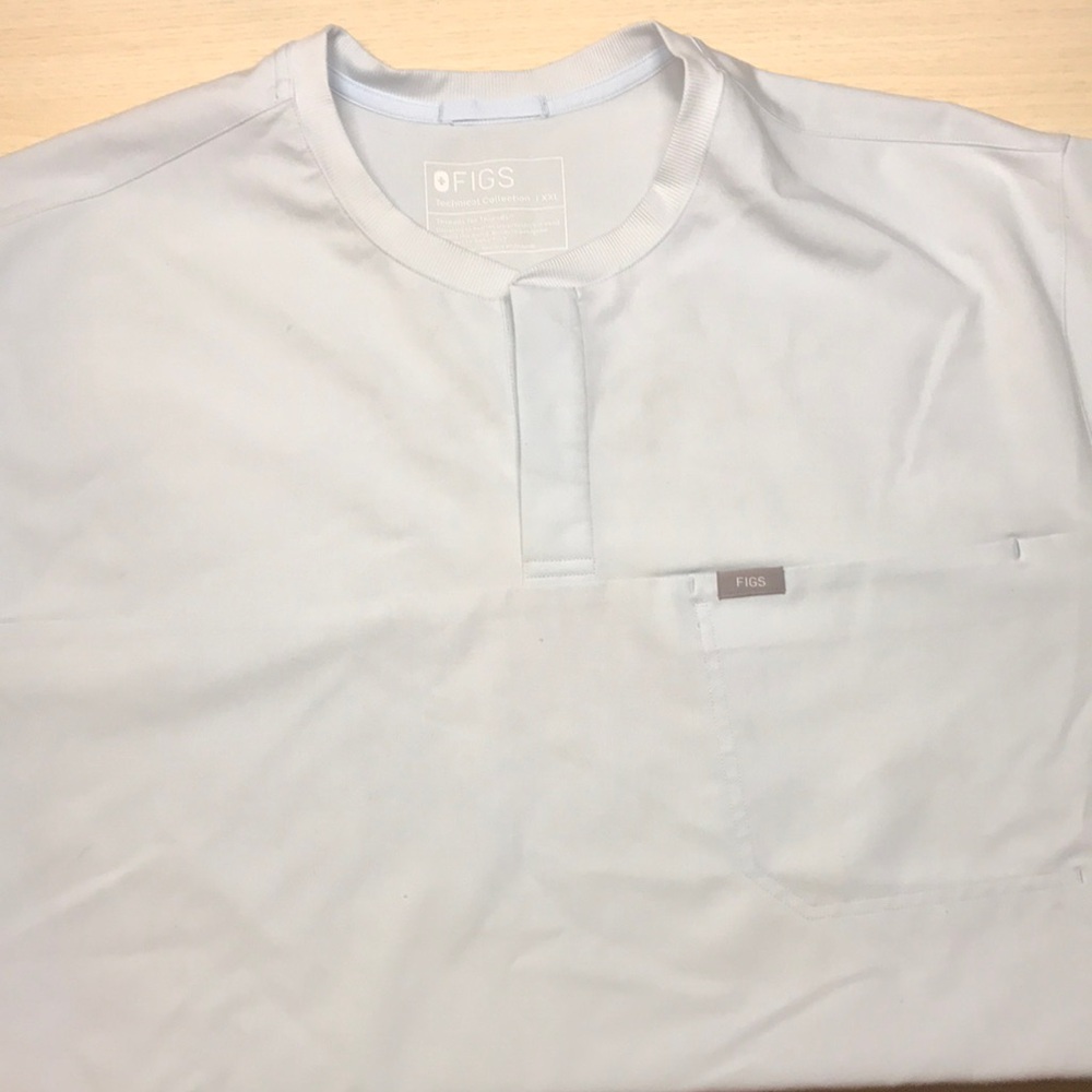 Figs Blue set Short Sleeve Tee